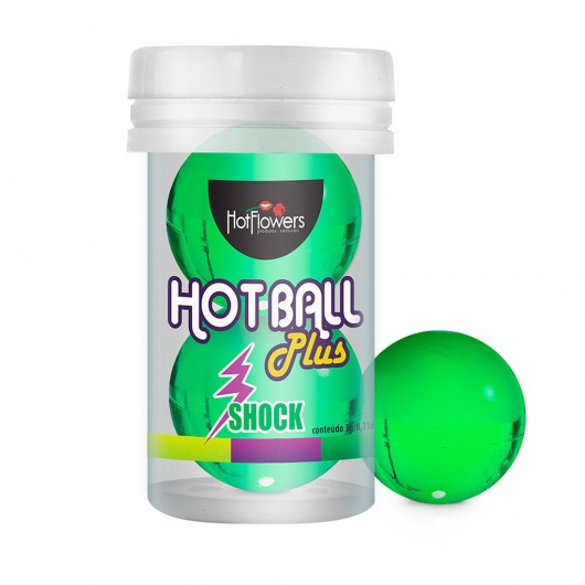 Лубрикант на силиконовой основе Hot Ball Plus с покалывающим эффектом (2 шарика по 3 гр.) - HotFlowers - купить с доставкой во Владимире