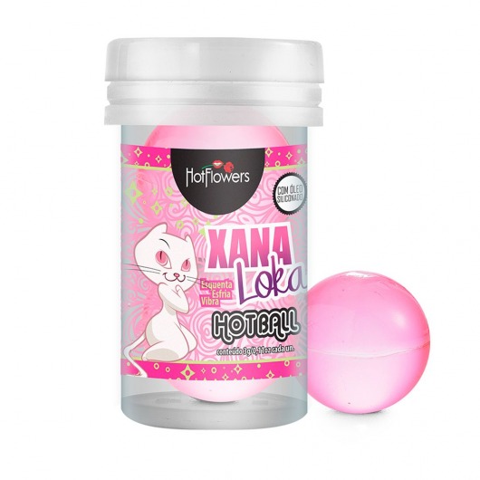 Лубрикант на силиконовой основе с эффектом вибрации Xana Loka Hot Ball (2 шарика по 3 гр.) - HotFlowers - купить с доставкой во Владимире