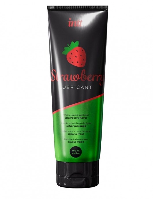 Смазка на водной основе с ароматом клубники Strawberry Lubricant - 100 мл. - INTT - купить с доставкой во Владимире