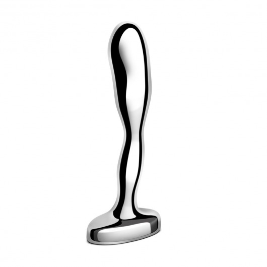 Стальной стимулятор простаты Stainless Steel Prostate Plug - 11,5 см. - b-Vibe - во Владимире купить с доставкой