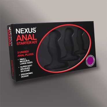 Набор из 3 массажеров простаты чёрного цвета NEXUS ANAL STARTER KIT - Nexus Range - во Владимире купить с доставкой