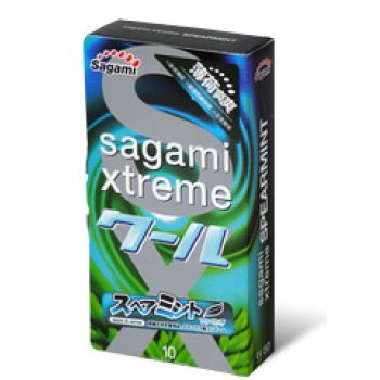 Презервативы Sagami Xtreme Mint с ароматом мяты - 10 шт. - Sagami - купить с доставкой во Владимире