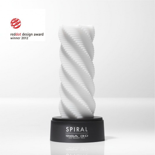 Белый 3D мастурбатор SPIRAL - Tenga - во Владимире купить с доставкой