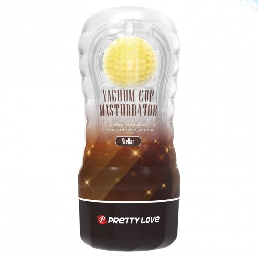 Прозрачный текстурированный мастурбатор Vacuum Cup Masturbator Stellar - Baile - во Владимире купить с доставкой