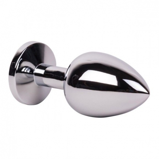 Большой стальной плаг с розовым кристаллом Pink Bubble Gum - 9,5 см. - Erotic Fantasy - купить с доставкой во Владимире