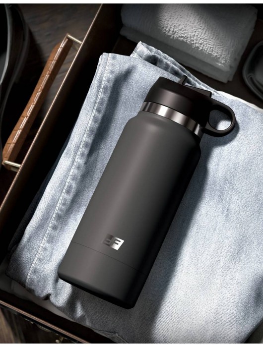 Серый мастурбатор в виде бутылки F*ck Flask - Pipedream - во Владимире купить с доставкой