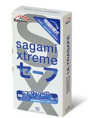 Презервативы Sagami Xtreme Ultrasafe с двойным количеством смазки - 10 шт. - Sagami - купить с доставкой во Владимире