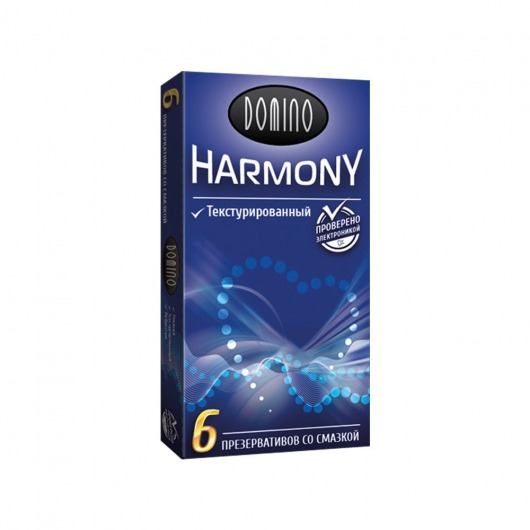 Текстурированные презервативы Domino Harmony - 6 шт. - Domino - купить с доставкой во Владимире