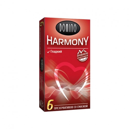 Гладкие презервативы Domino Harmony - 6 шт. - Domino - купить с доставкой во Владимире