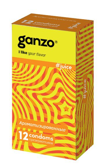 Ароматизированные презервативы Ganzo Juice - 12 шт. - Ganzo - купить с доставкой во Владимире