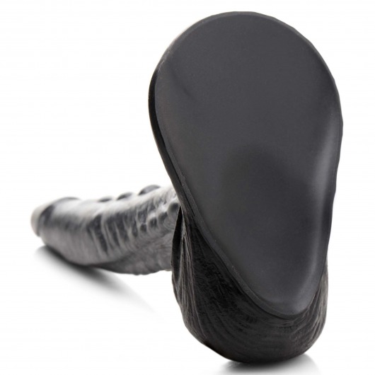 Серый фантазийный фаллоимитатор The Gargoyle Rock Hard Silicone Dildo - 23,6 см. - XR Brands