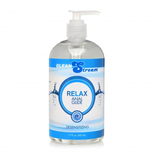 Анальный лубрикант на водной основе Relax Desensitizing Anal Lube - 503 мл. - XR Brands - купить с доставкой во Владимире