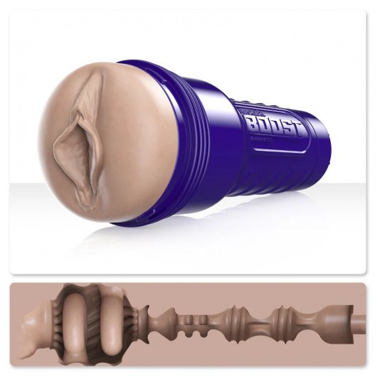 Телесный мастурбатор-вагина Fleshlight Boost Bang - Fleshlight - во Владимире купить с доставкой