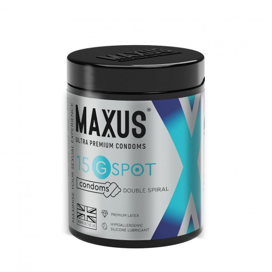 Гладкие презервативы Maxus G spot с двойной спиралью - 15 шт. - Maxus - купить с доставкой во Владимире