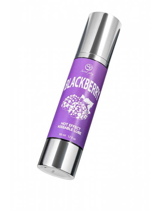 Массажное масло 2-в-1 Blackberry Hot Effect с разогревающим эффектом и вкусом ежевики - 50 мл. - Secret Play - купить с доставкой во Владимире