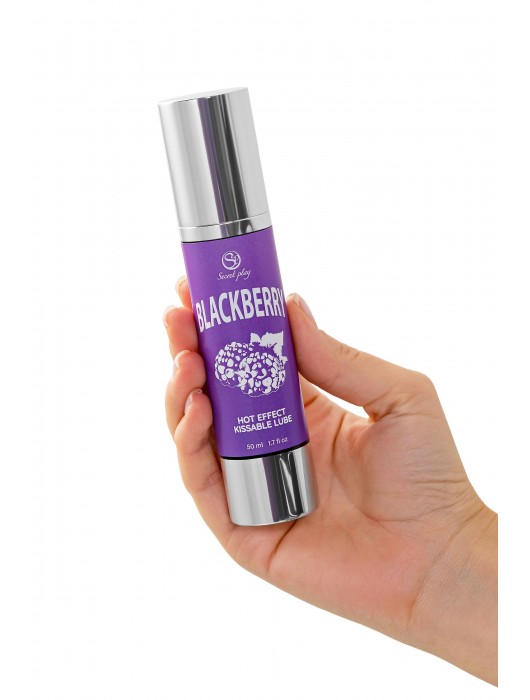 Массажное масло 2-в-1 Blackberry Hot Effect с разогревающим эффектом и вкусом ежевики - 50 мл. - Secret Play - купить с доставкой во Владимире