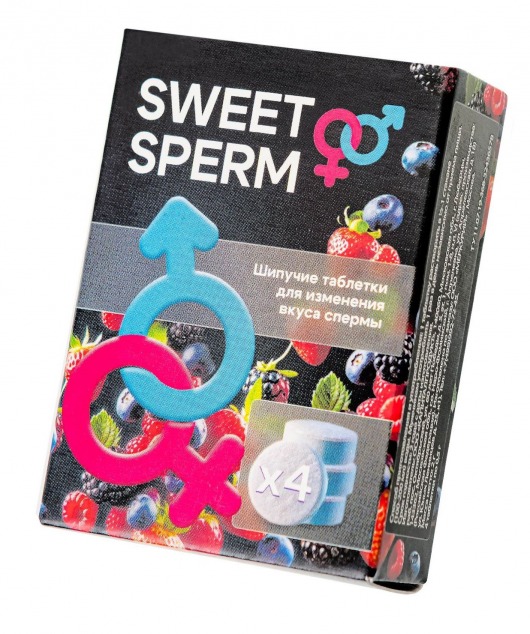 Шипучие таблетки для мужчин Sweet Sperm для изменения вкуса спермы (4 шт. по 0,5 гр.) - Капиталпродукт - купить с доставкой во Владимире