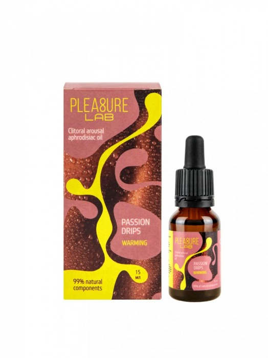 Капли с согревающим эффектом Passion Drips Warming - 15 мл. - Pleasure Lab - купить с доставкой во Владимире