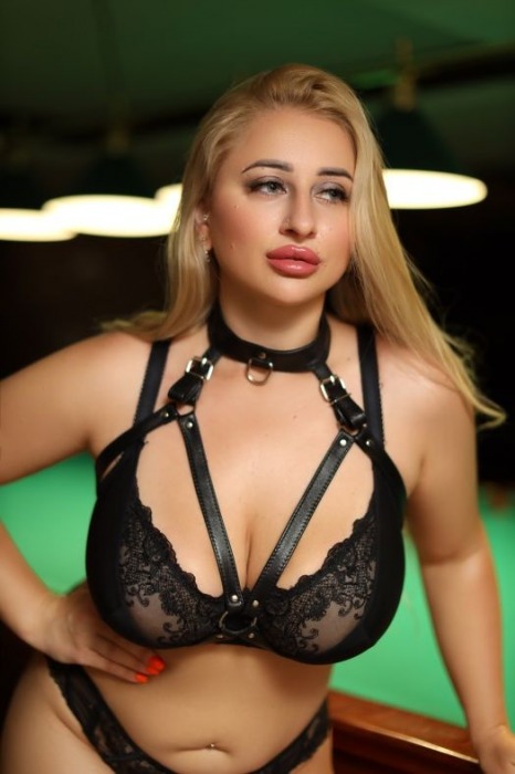 Черная кожаная сбруя с ошейником plus size из нежной кожи - БДСМ Арсенал - купить с доставкой во Владимире