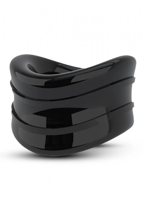 Черное эрекционное кольцо на мошонку Beef Ball Stretcher Snug - Blush Novelties - во Владимире купить с доставкой