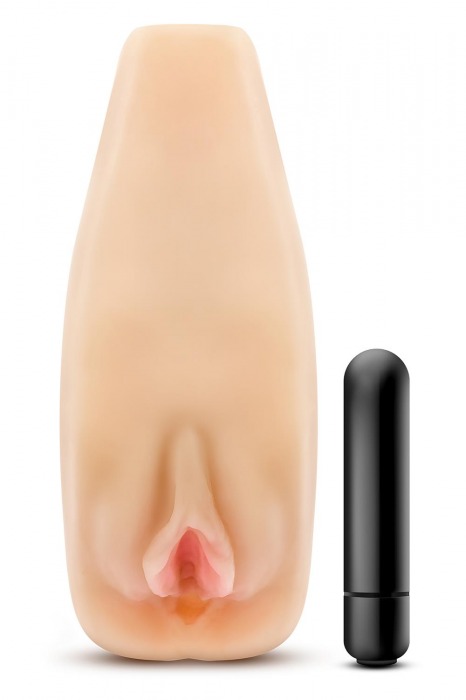 Мастурбатор-вагина с вибрацией Soft   Wet Natasha Realistic Beige Masturbator - Blush Novelties - во Владимире купить с доставкой