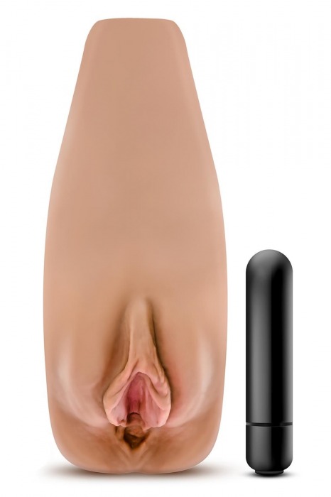 Маструбатор-вагина с вибрацией Soft   Wet Renata Realistic Tan Masturbator - Blush Novelties - во Владимире купить с доставкой