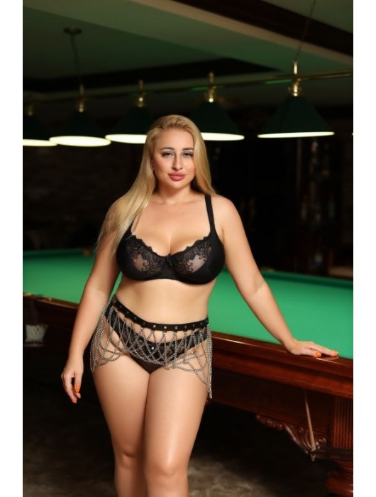 Черно-серебристый пояс-юбочка plus size Efra - БДСМ Арсенал - купить с доставкой во Владимире