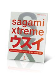 Ультратонкий презерватив Sagami Xtreme SUPERTHIN - 1 шт. - Sagami - купить с доставкой во Владимире