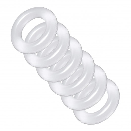 Комплект из 6 прозрачных эрекционных колец Ring Master Custom Ball Stretcher Kit - XR Brands - во Владимире купить с доставкой