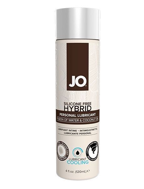 Водно-масляный лубрикант с охлаждающим эффектом JO Silicon free Hybrid Lubricant COOLING - 120 мл. - System JO - купить с доставкой во Владимире