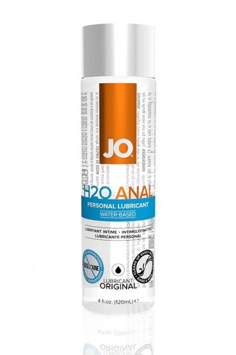 Анальный лубрикант на водной основе JO Anal H2O - 120 мл. - System JO - купить с доставкой во Владимире
