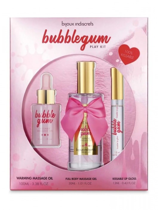 Набор средств для массажа и ласк Bubblegum Play Kit - Bijoux Indiscrets - купить с доставкой во Владимире