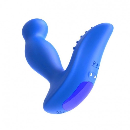 Синий вибромассажер простаты 3,5’’ Remote Control P-spot Massager - 12,5 см. - Erokay - во Владимире купить с доставкой