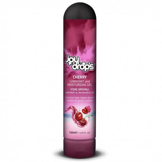 Смазка на водной основе Cherry с ароматом вишни -  125 мл. - JoyDrops - купить с доставкой во Владимире