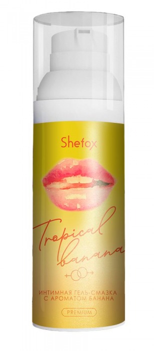 Интимная гель-смазка Shefox Premium «Тропический банан» - 50 мл. - Shefox - купить с доставкой во Владимире