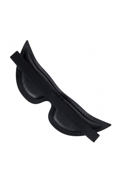 Черная кожаная маска с заостренными кончиками - Pecado - купить с доставкой во Владимире