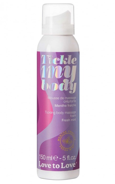 Массажная хрустящая пенка Tickle My Body Fresh Mint с ароматом мяты - 150 мл. - Love to Love - купить с доставкой во Владимире