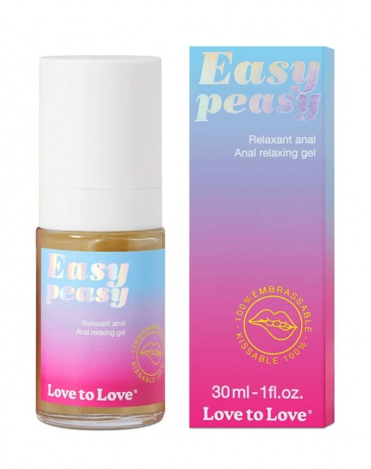 Анальный расслабляющий гель Easy Peasy - 30 мл. - Love to Love - купить с доставкой во Владимире