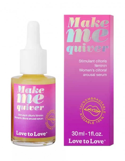 Возбуждающие капли для клитора Make Me Quiver - 30 мл. - Love to Love - купить с доставкой во Владимире