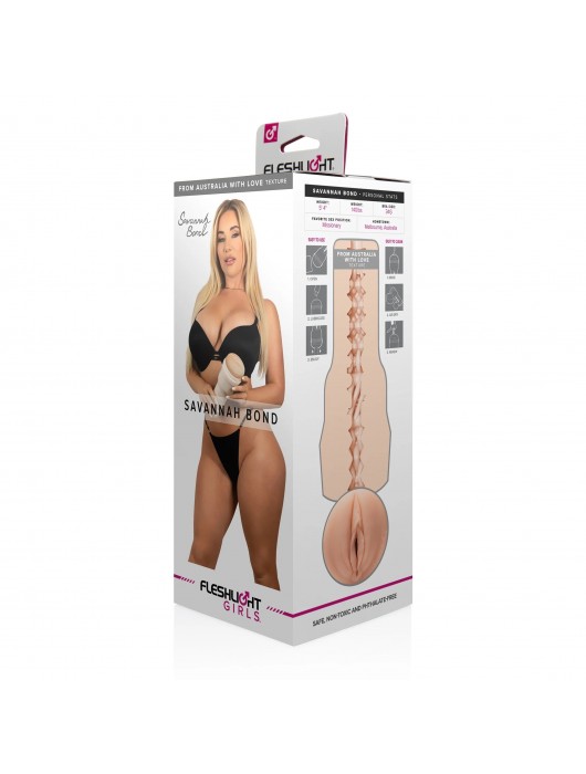 Мастурбатор-вагина Fleshlight Girls - Savannah Bond From Australia With Love - Fleshlight - во Владимире купить с доставкой