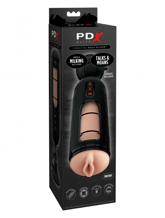 Мастурбатор-вагина с вибрацией Vibrating Mega Milker - Pipedream - во Владимире купить с доставкой