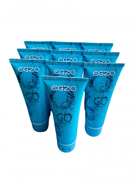Набор из 10 пролонгирующих лубрикантов на водной основе Egzo Go (по 50 мл.) - EGZO - купить с доставкой во Владимире