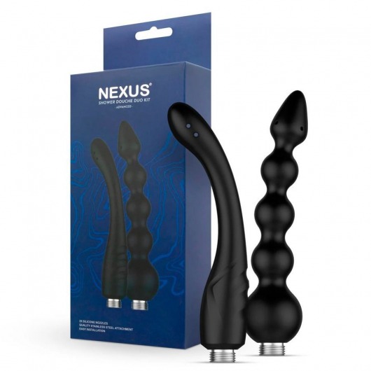 Набор из 2 насадок для анального душа Shower Douche Duo Kit - Nexus Range - купить с доставкой во Владимире
