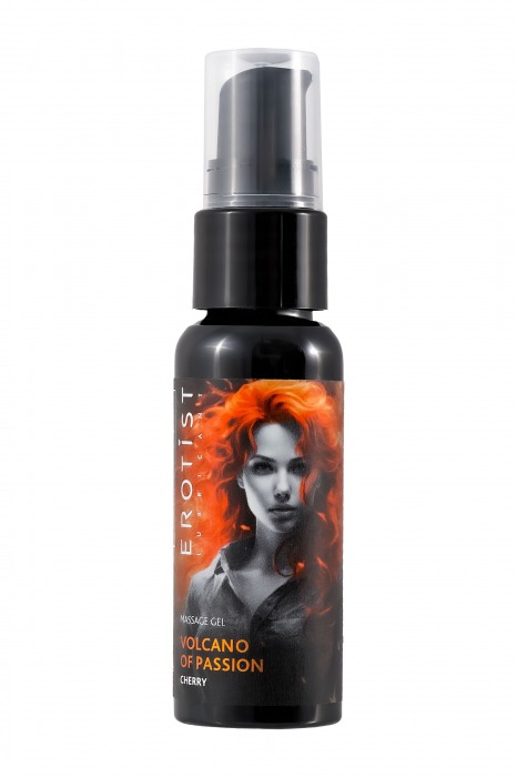 Гель с эффектом вибрации Volcano Of Passion со вкусом вишни - 25 мл. - Erotist Lubricants - купить с доставкой во Владимире