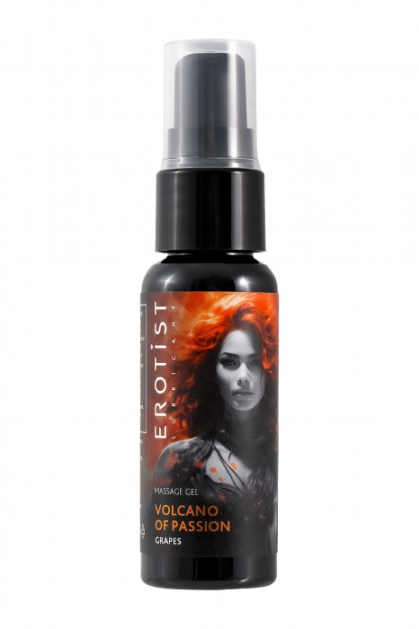 Гель с эффектом вибрации Volcano Of Passion со вкусом винограда - 25 мл. - Erotist Lubricants - купить с доставкой во Владимире