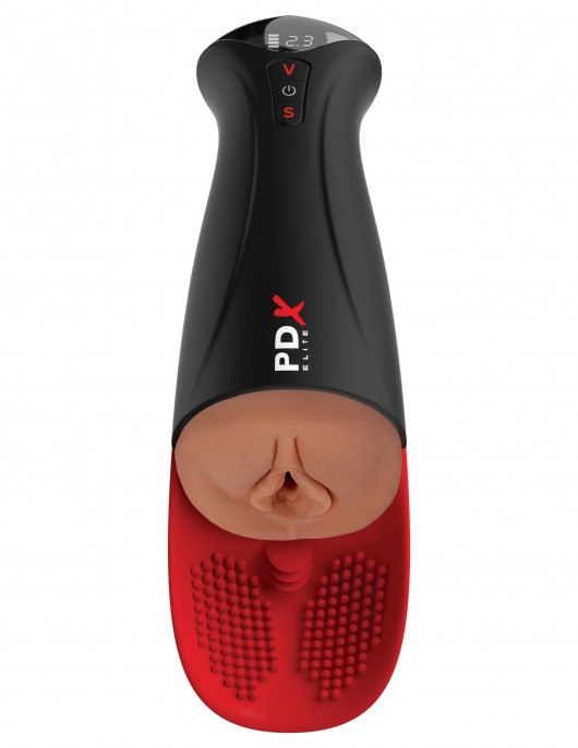 Мастурбатор-вагина в колбе с вибрацией Fuck-O-Matic Pro XL - Pipedream - во Владимире купить с доставкой