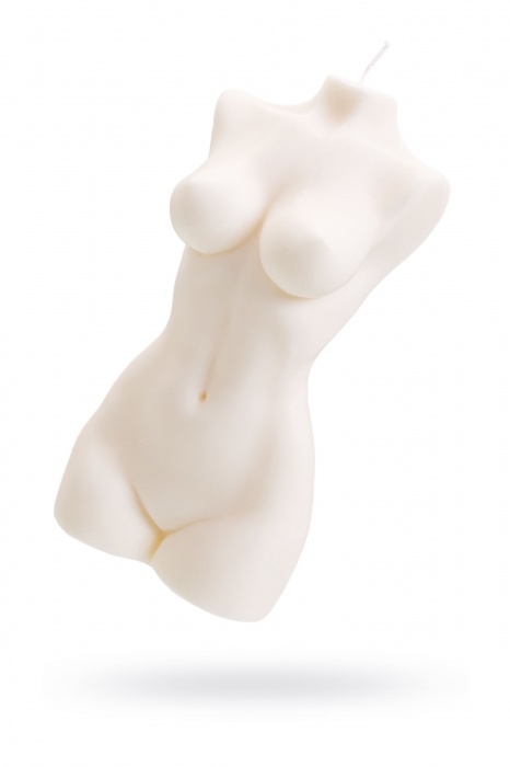 Белая интерьерная свеча в форме женского торса - 850 гр. - Pecado - купить с доставкой во Владимире