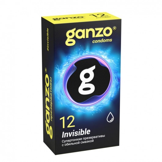 Супертонкие презервативы Ganzo Invisible - 12 шт. - Ganzo - купить с доставкой во Владимире