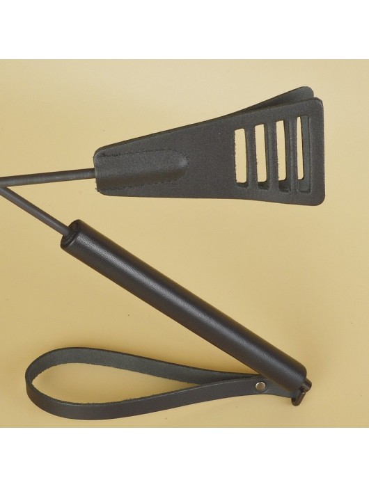 Черный кожаный стек «Сириус» - 60 см. - Sitabella - купить с доставкой во Владимире