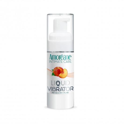 Жидкий вибратор со вкусом персика Amoreane Peach - 30 мл. - Amoreane - купить с доставкой во Владимире